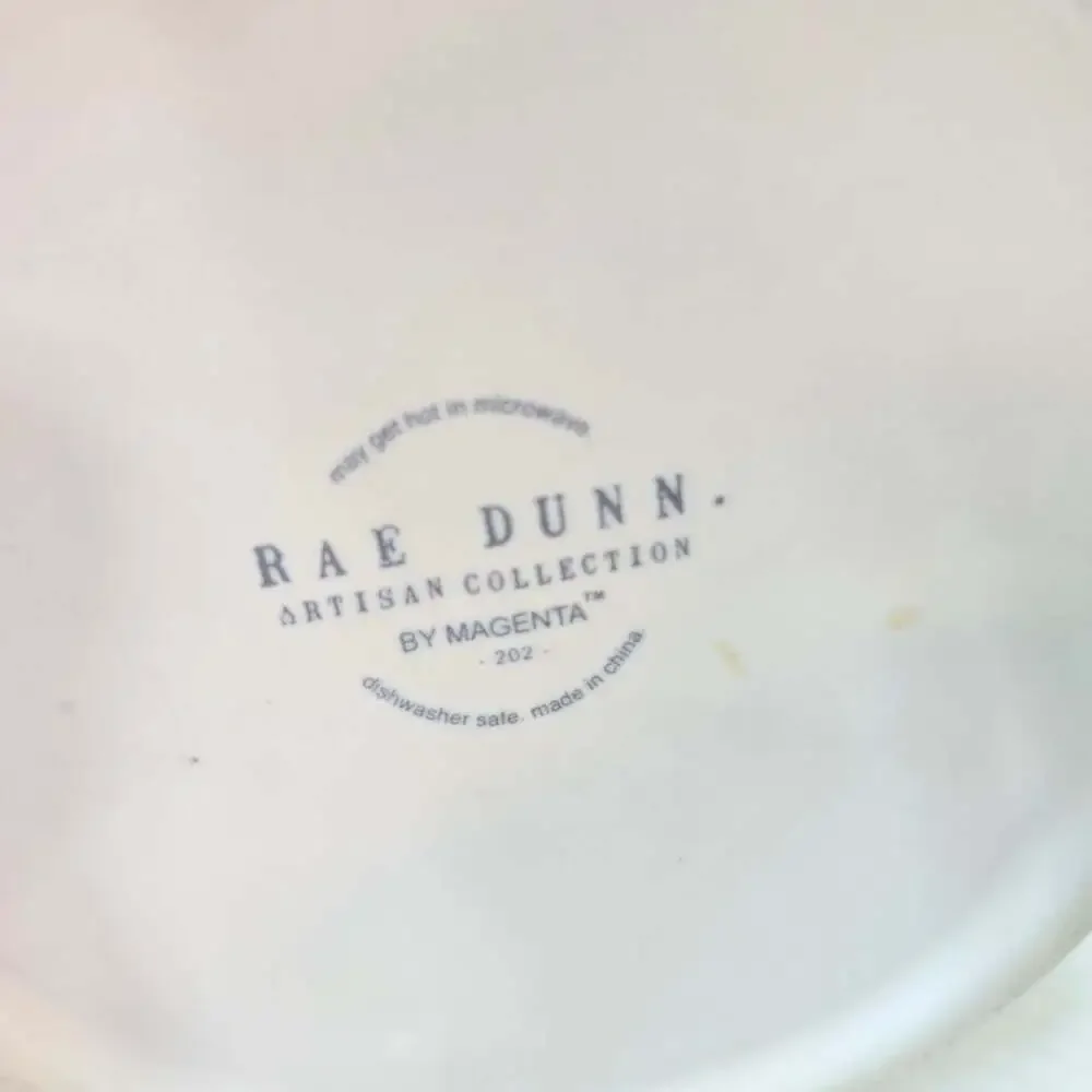 Rae Dunn GULP Ceramic Pet Food Water Bowl